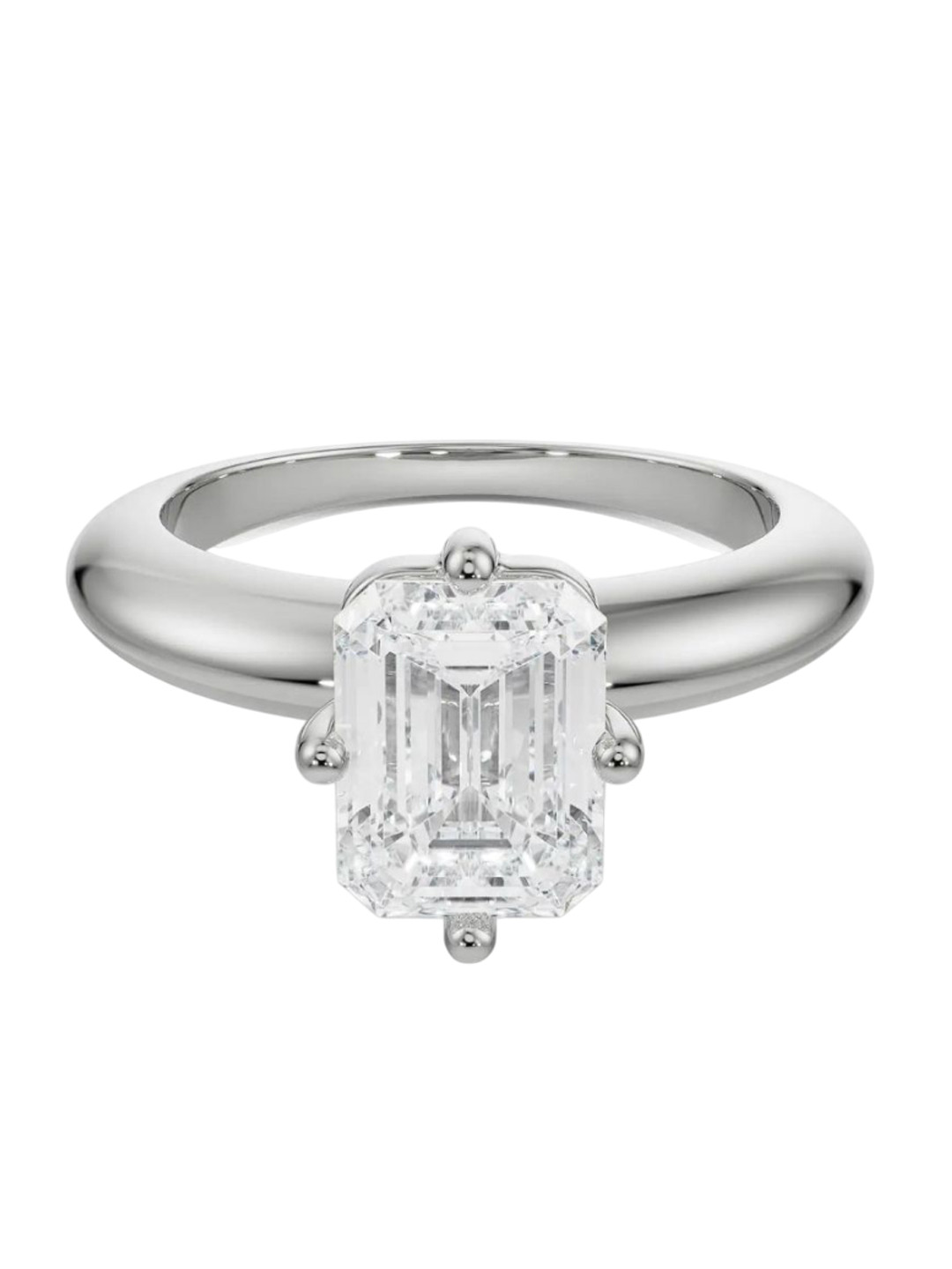 Emori Regular Emerald Lab Diamond in 14KT Gold Ring