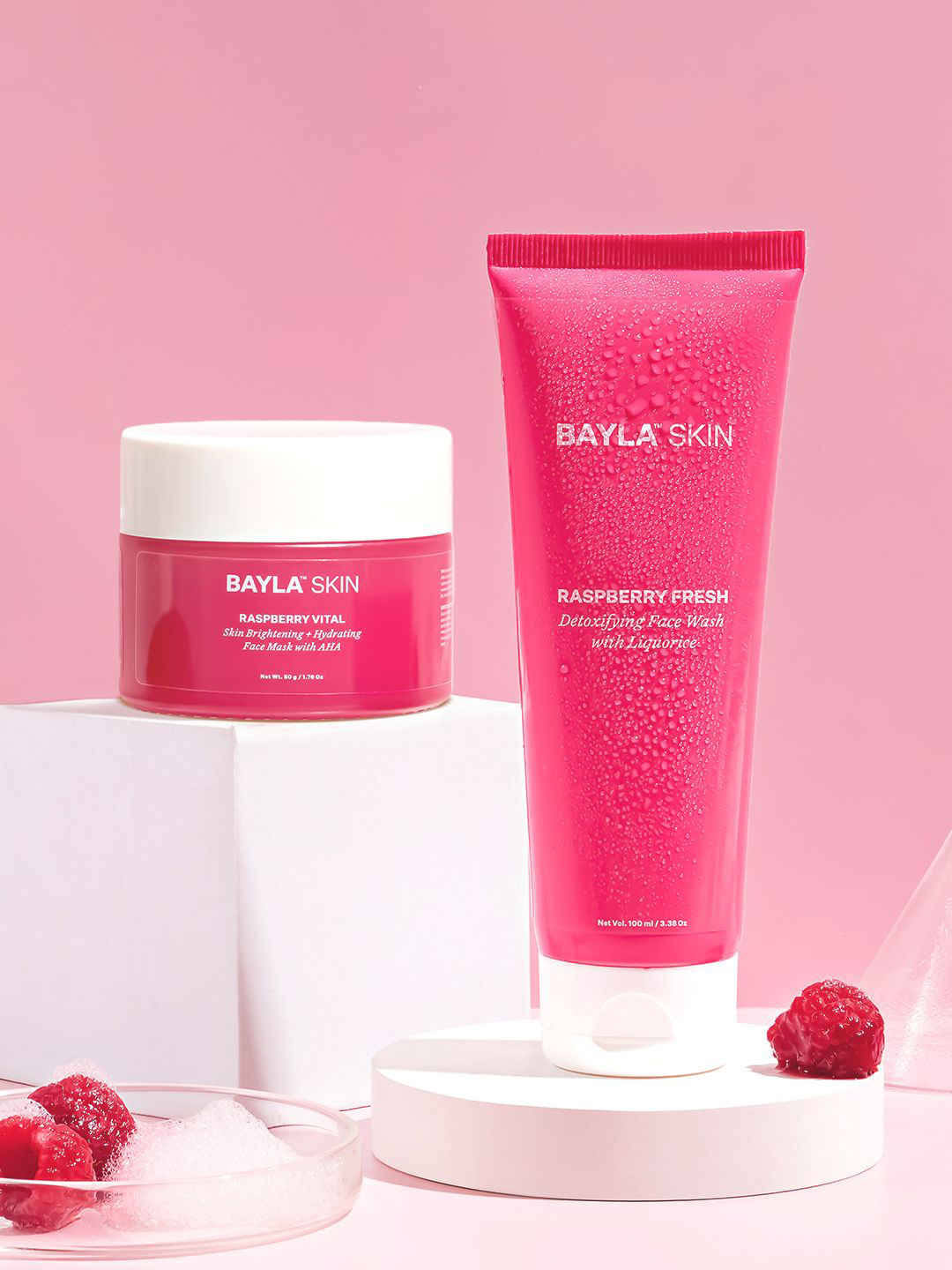 Bayla Skin Raspberry Cleanse & Glow Duo