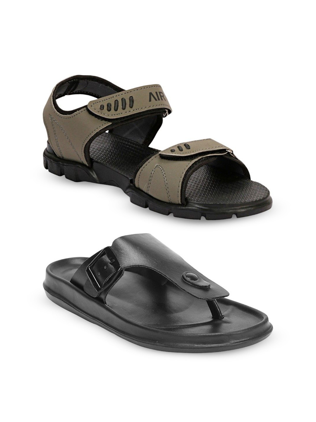 ORVAX Men Pack of 2 Sandals and Slippers