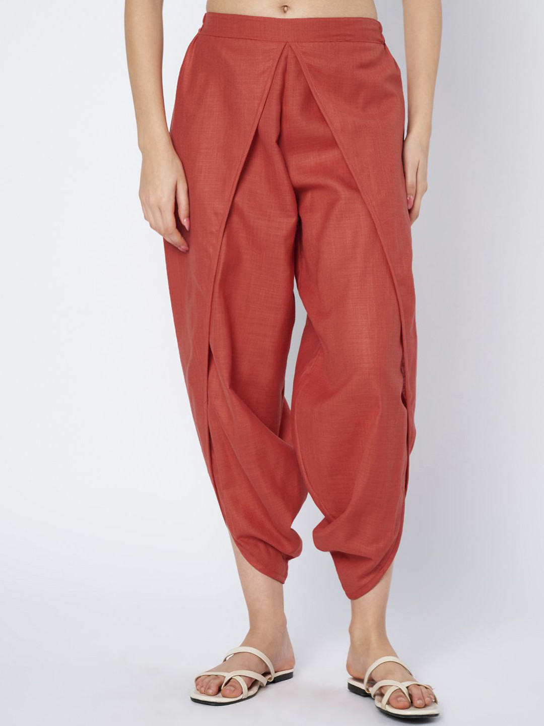 9rasa Cotton Solid Harem Pants