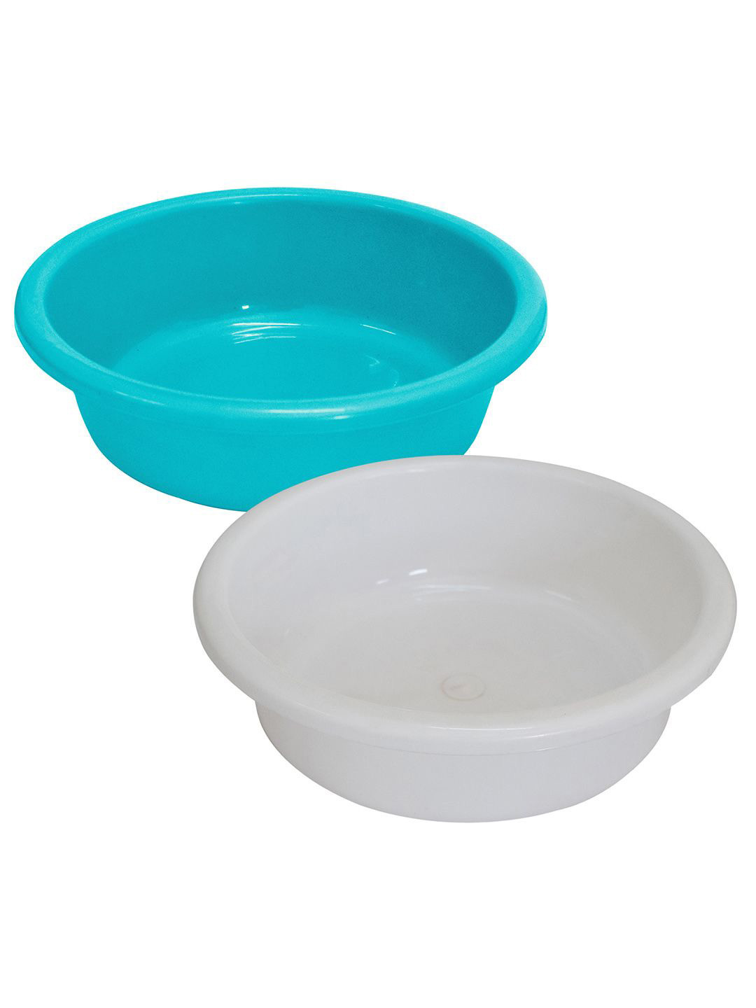 Kuber Industries White & Sky Blue 2 Pieces Knead Dough Baskets-6 L Each