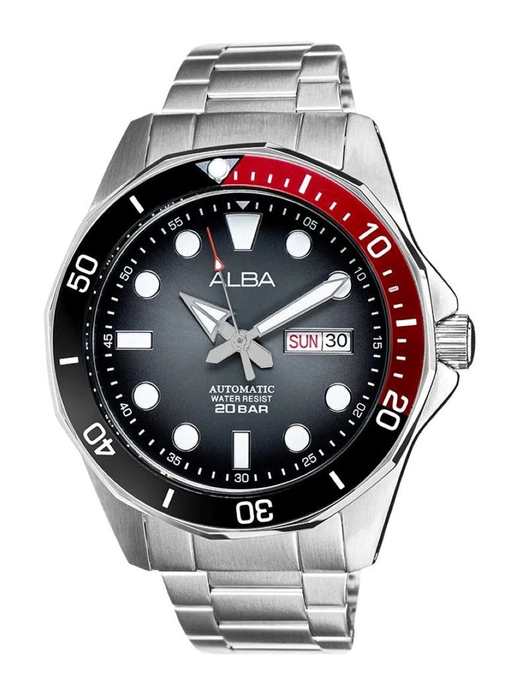 Alba by seiko Grey-Black Gradation Dial Watch- AL4539X1