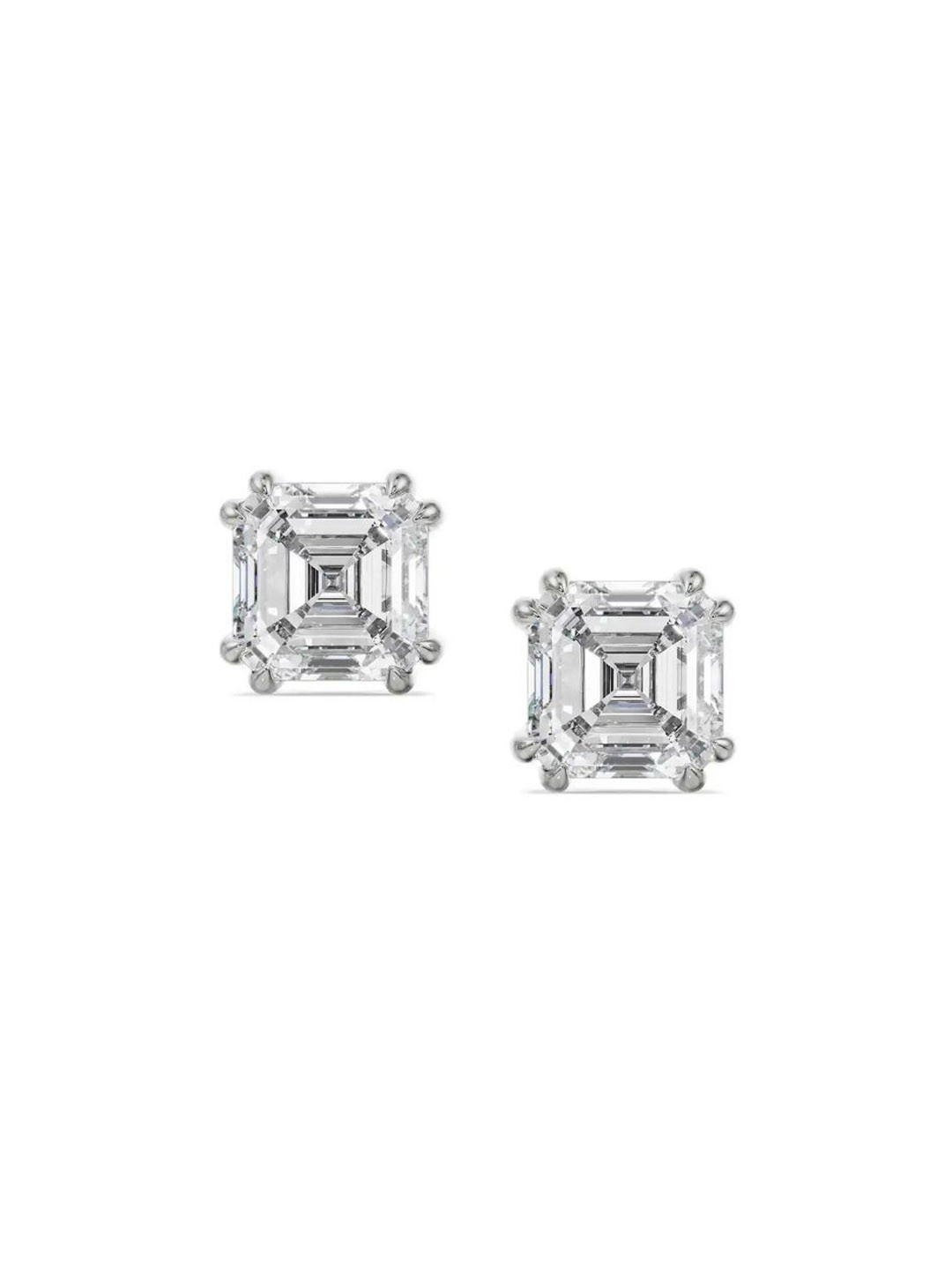 Emori 1 CT Asscher Lab Diamond Earring in 18KT Gold