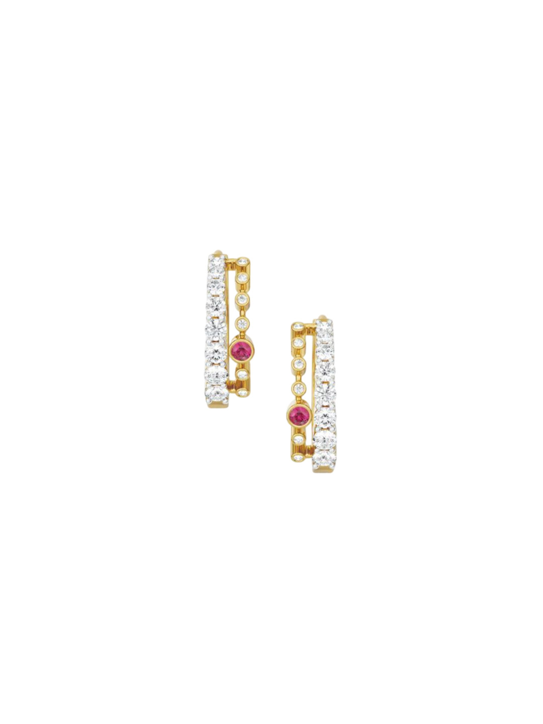 Emori Zoya Hoops Lab Diamond Earring in 18KT Gold