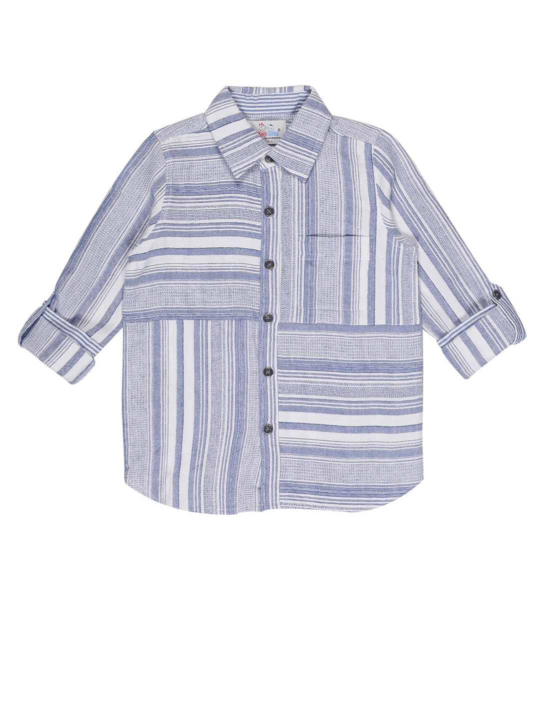 YOUNG BIRDS Boys Multi Stripes Opaque Striped Casual Shirt