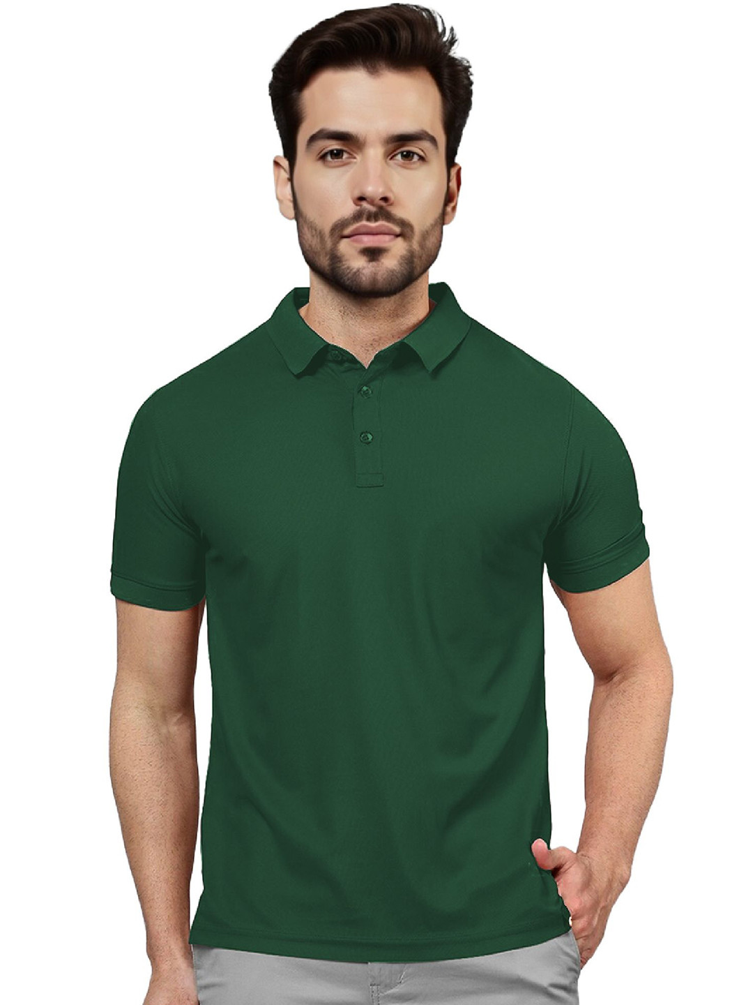 FREECULTR Men Classic Green Polo T-Shirt