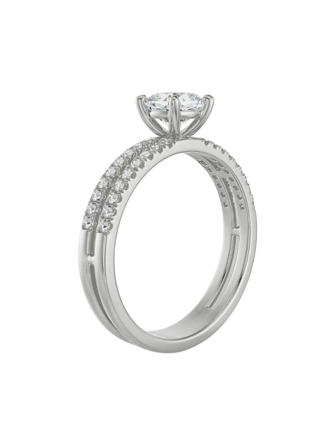 Emori Sparkling Rachel Lab Diamond Ring in 18KT Gold
