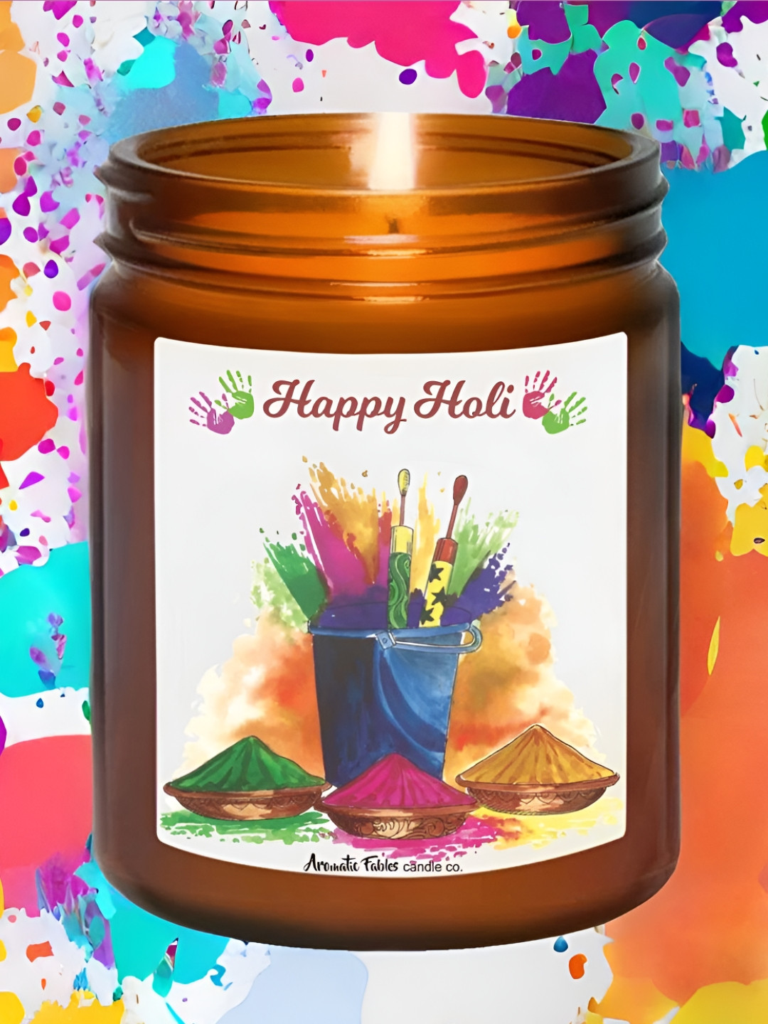 Aromatic Fables Grapevine Bliss Holi Scented 1 Wick Solid Round Regular Jar Candles