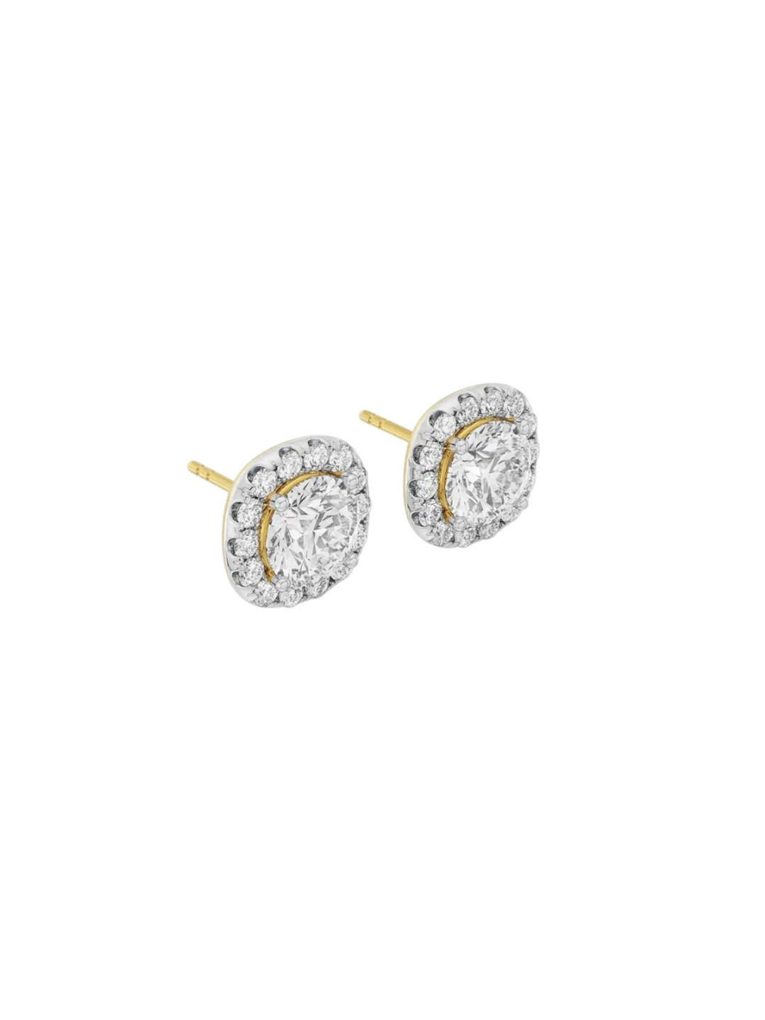 Emori 1 CT Cushion Halo Detachable Lab Diamond Earring in 18KT Gold