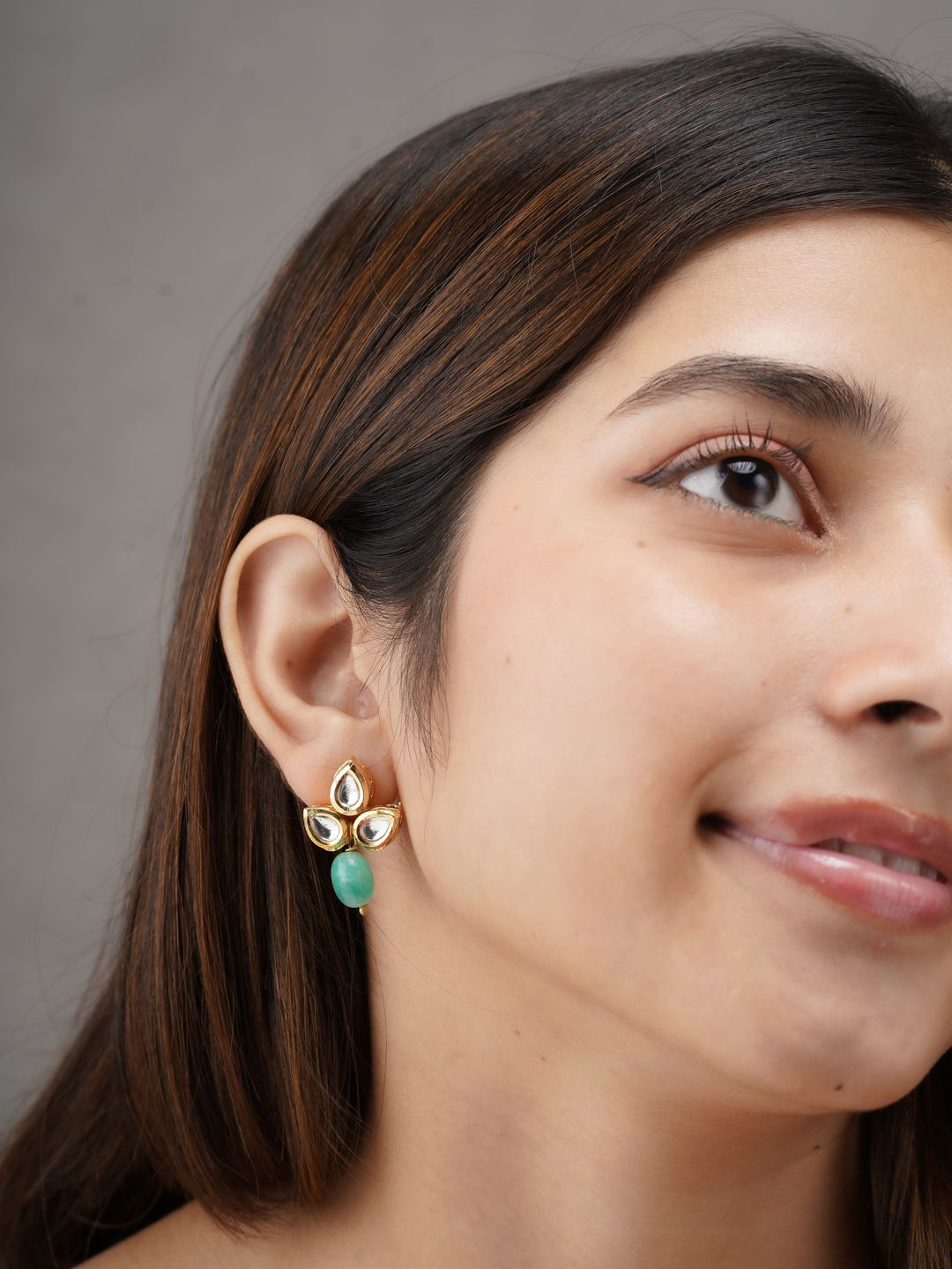 AARSEE OFFICIAL Traditional Bloom Green Earrings