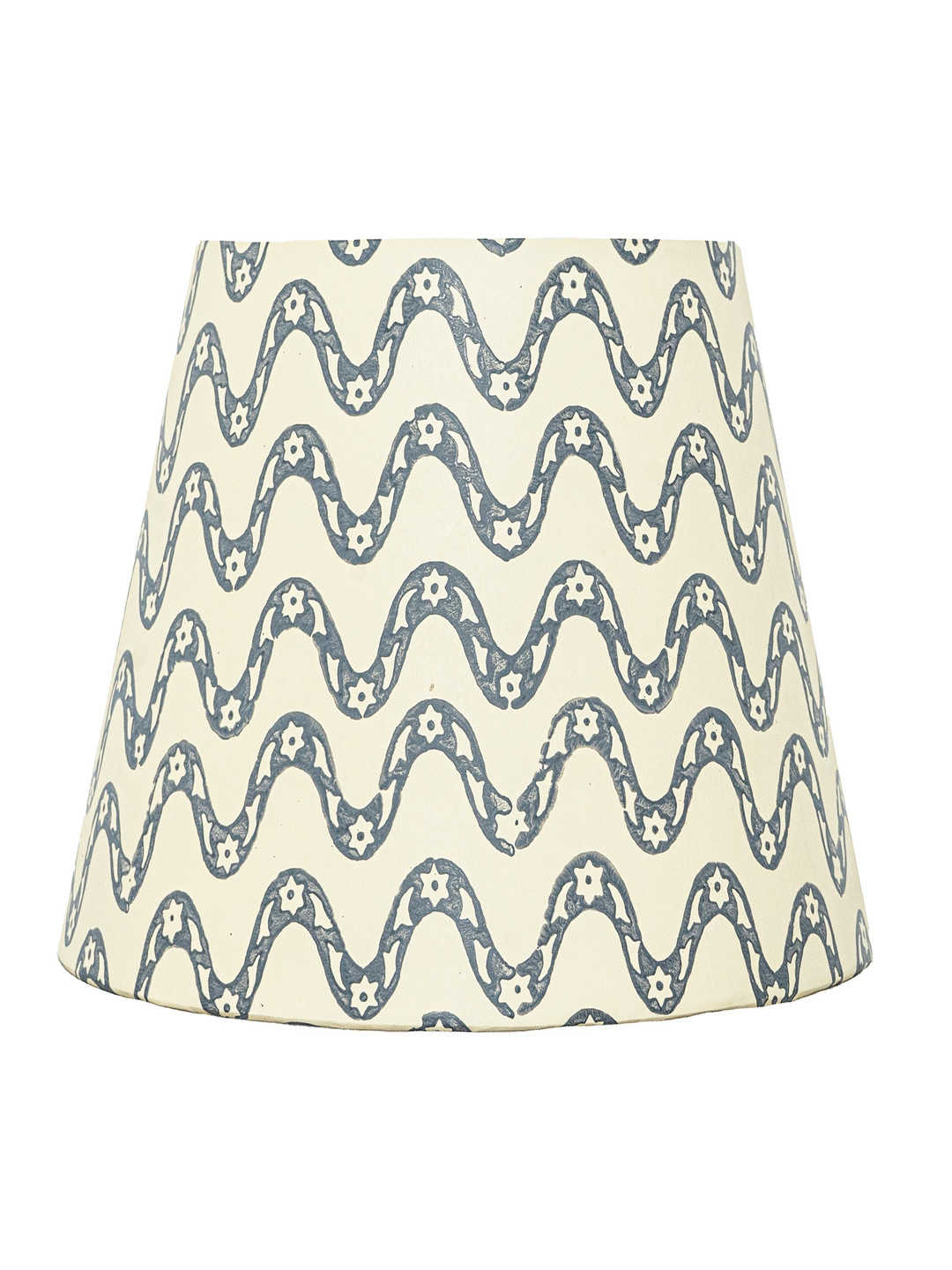 Lampenschirm India Blue & White Block Printed Cotton Lampshade