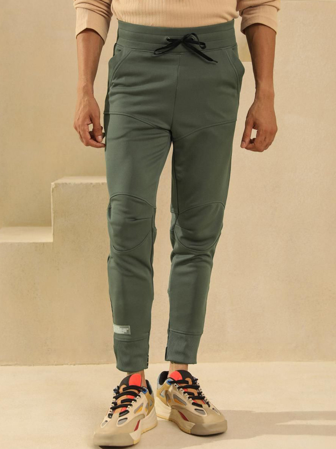 PRIMAL GRAY Men Easy Wash Joggers Trousers