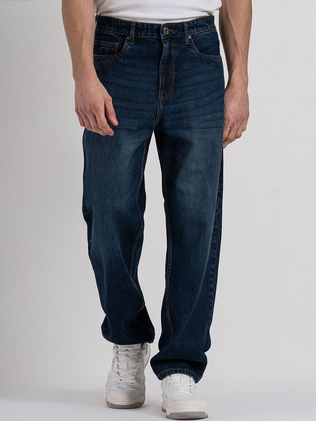 Red Tape Men Baggy Fit Relaxed Streetwear Jeans