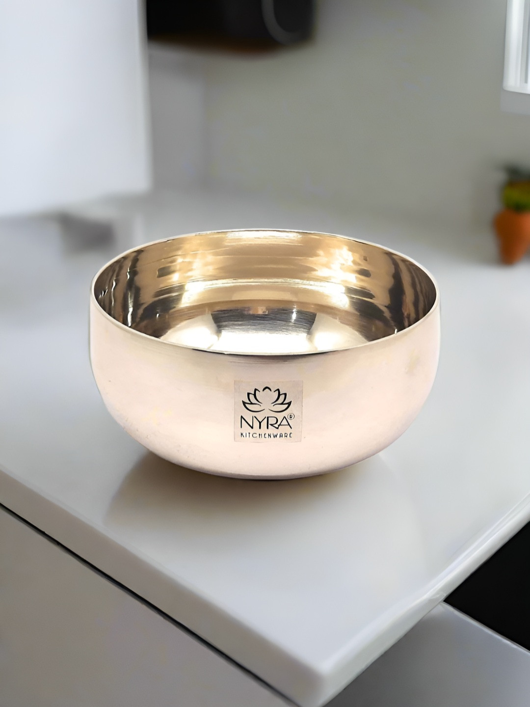 Nyra Kitchenware Gold-Toned Bronze Dishwasher Safe Serving Bowl 500ml