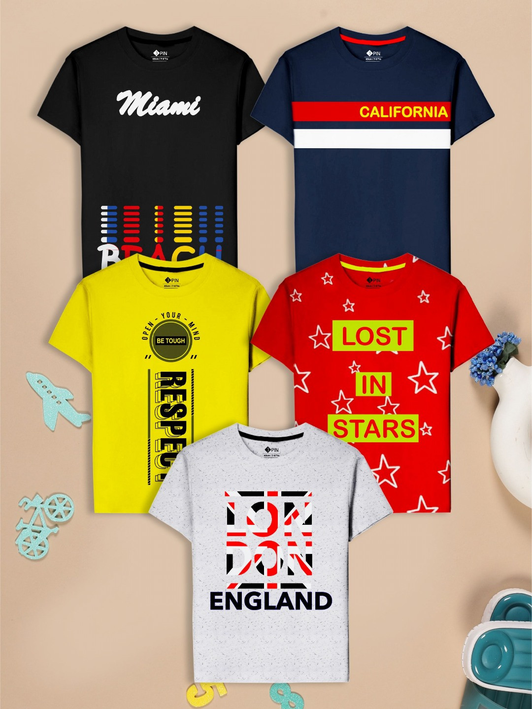 3PIN Boys 5 Printed T-shirt