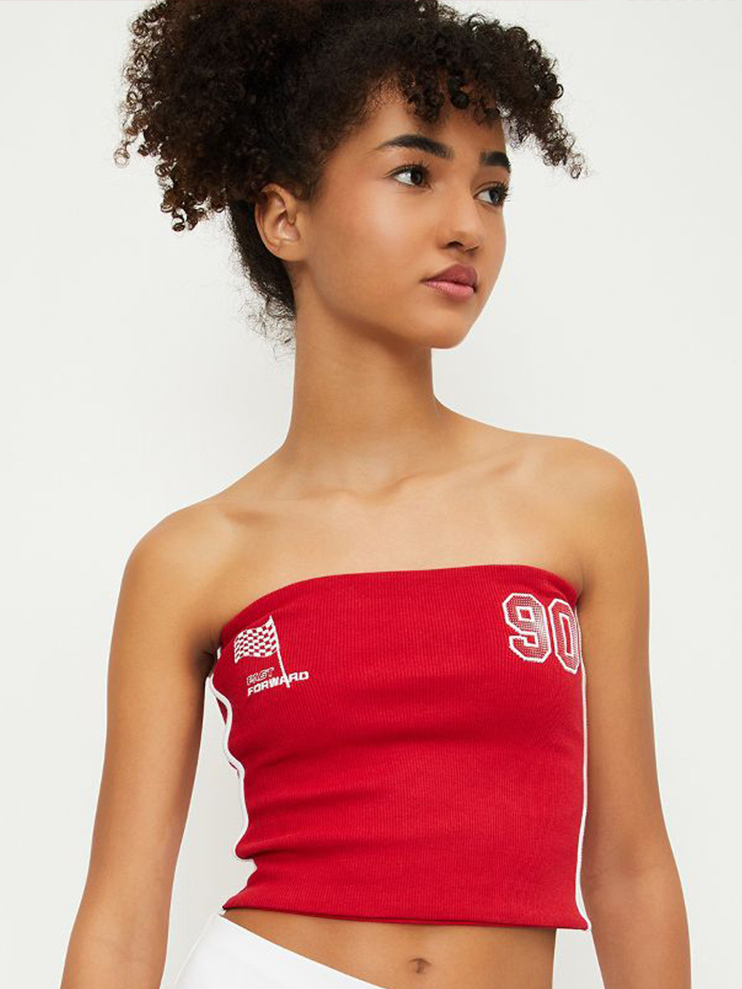 max Women Cotton Tube Crop Top