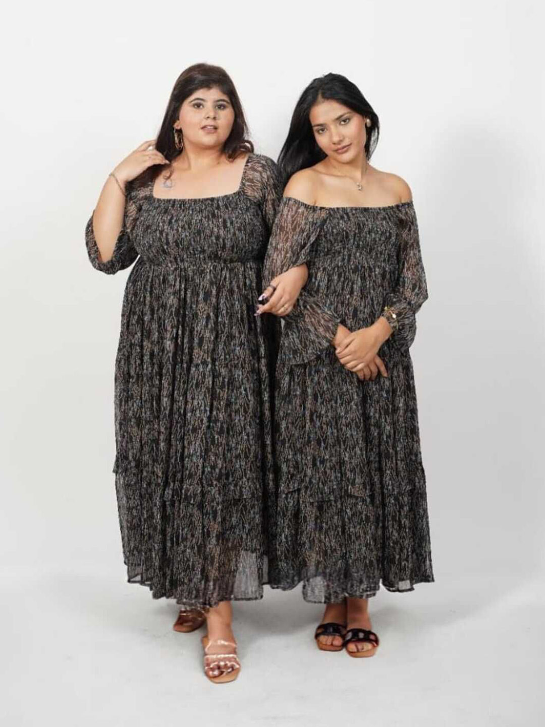 XOXO  Women Cherry Print Off-Shoulder Maxi Dress