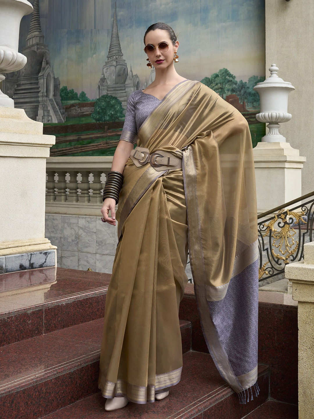 MAHALASA Ethnic Motifs Handloom Saree
