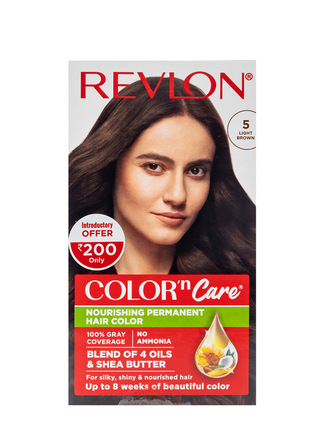 Revlon Color n Care Nourishing Permanent Hair Colour with Shea Butter - Light Brown 5