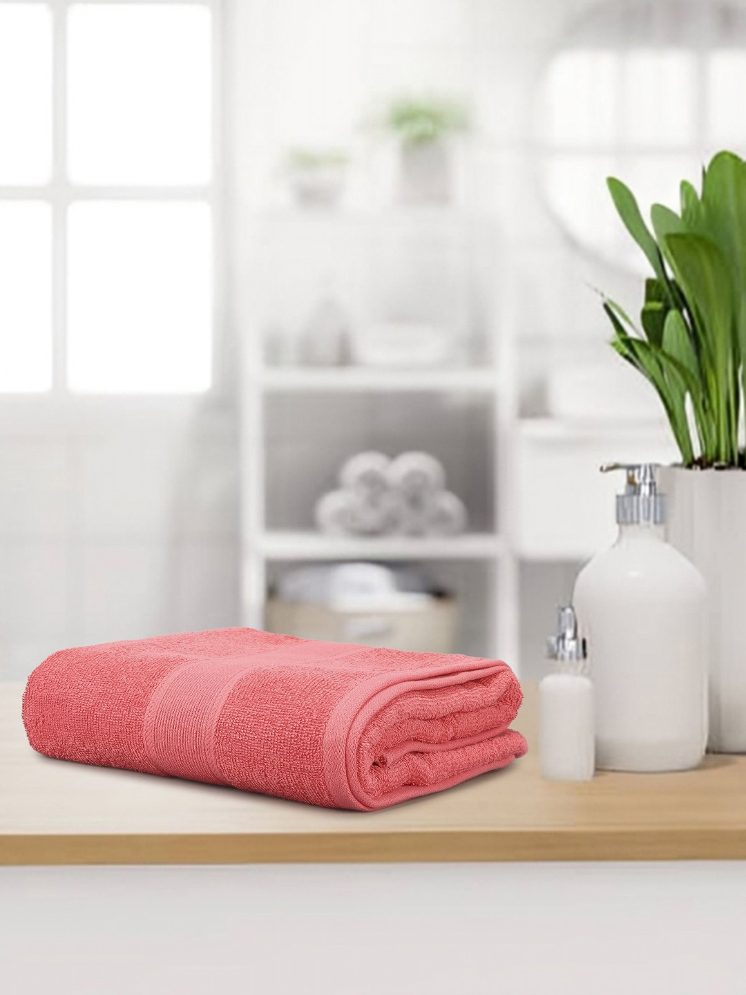Dollar Pink Cotton 600 GSM Bath Towel