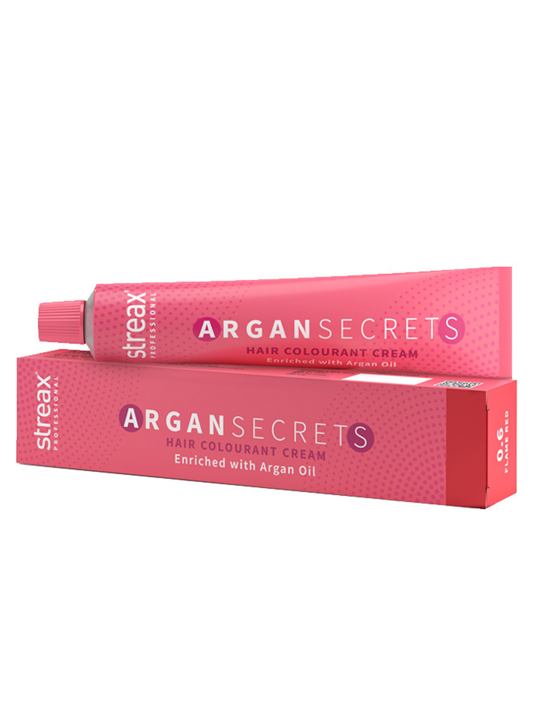 Streax Professional Argan Secrets Permanent Hair Colourant Cream 90g - Flame Red 0.6