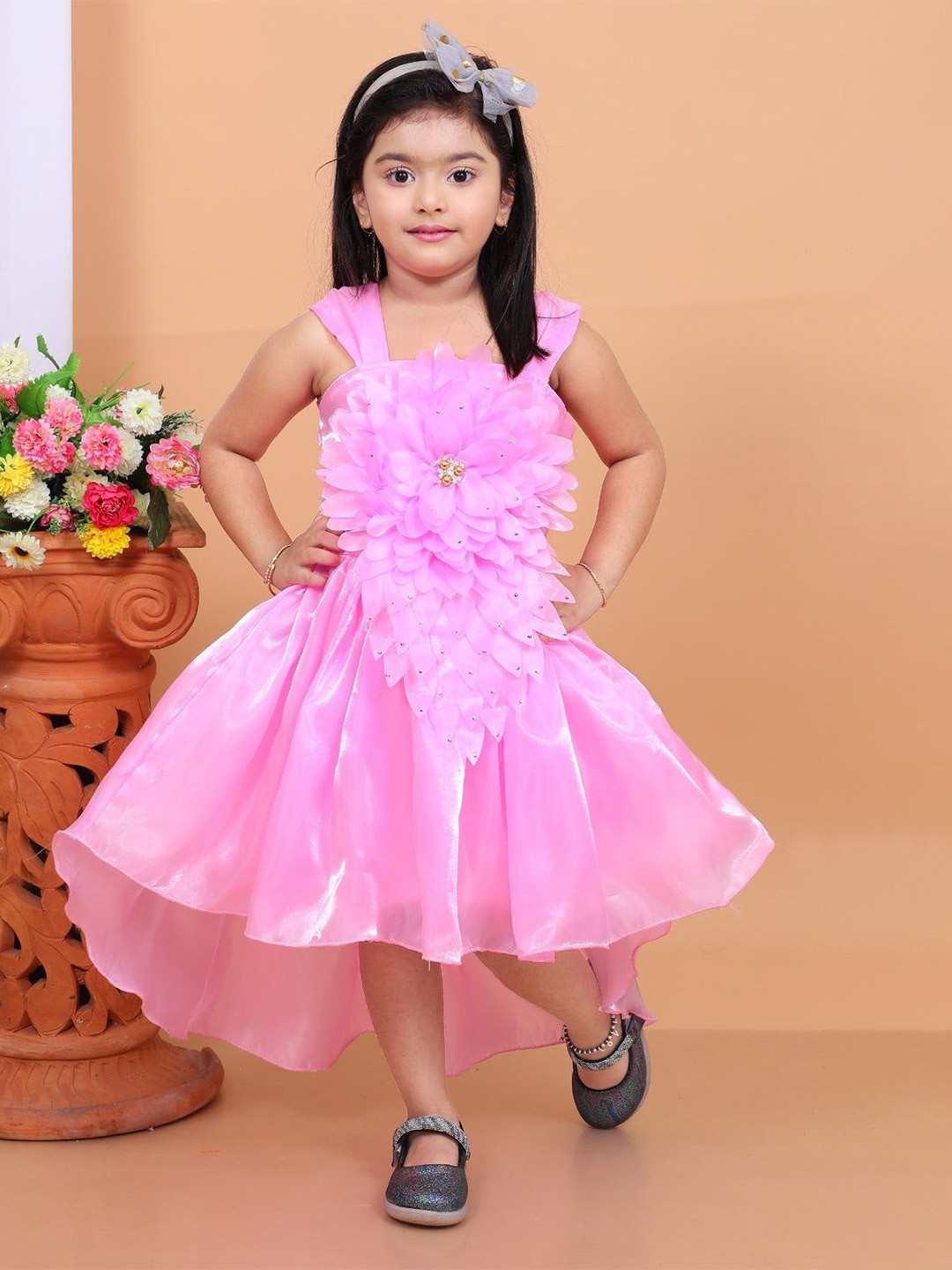 PN Fashion Net Fit & Flare Dress