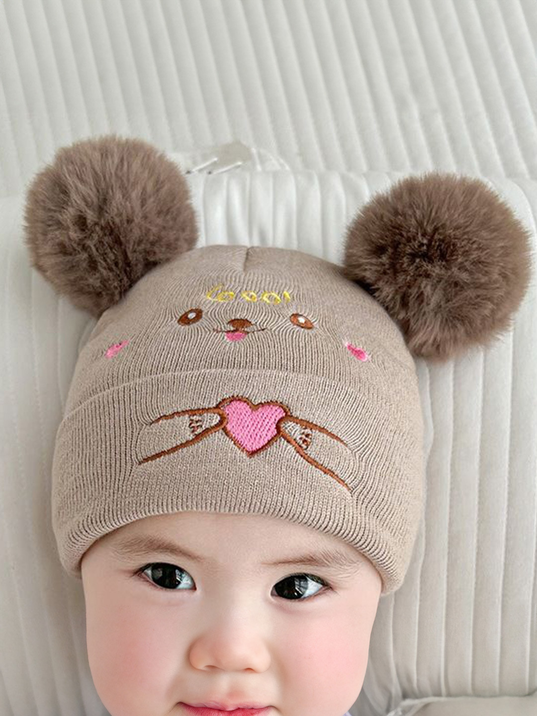 REFFER Kids Embroidered Woollen Beanie