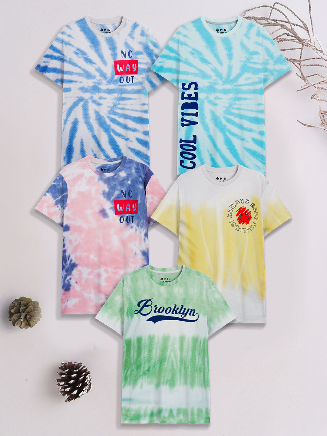 3PIN Boys Tie and Dye 5 Dyed T-shirt