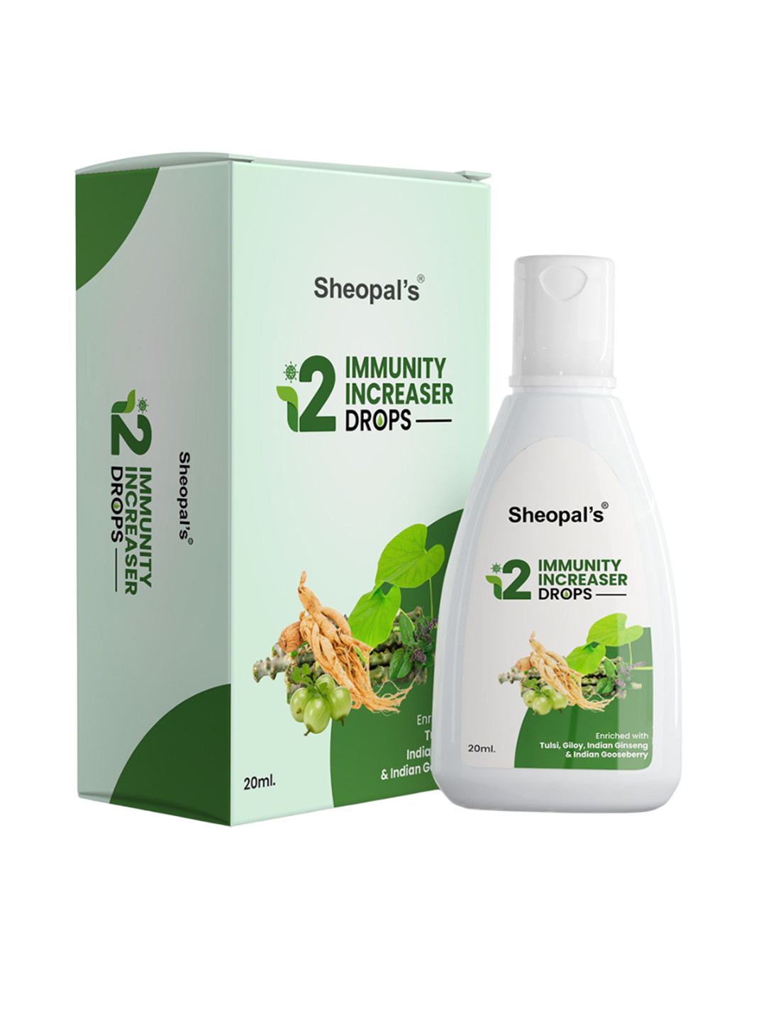 Sheopal's i2 Immunity Increaser Cough And Cold Relief Herbal Immunity Booster Drops - 20ml
