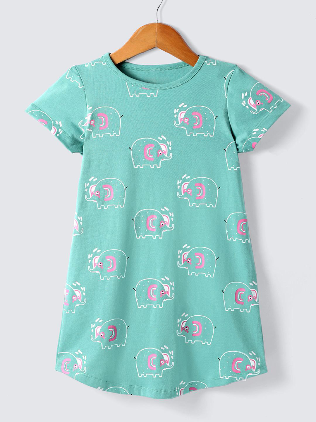 Nite Flite Girls Printed Pure Cotton Nightdress