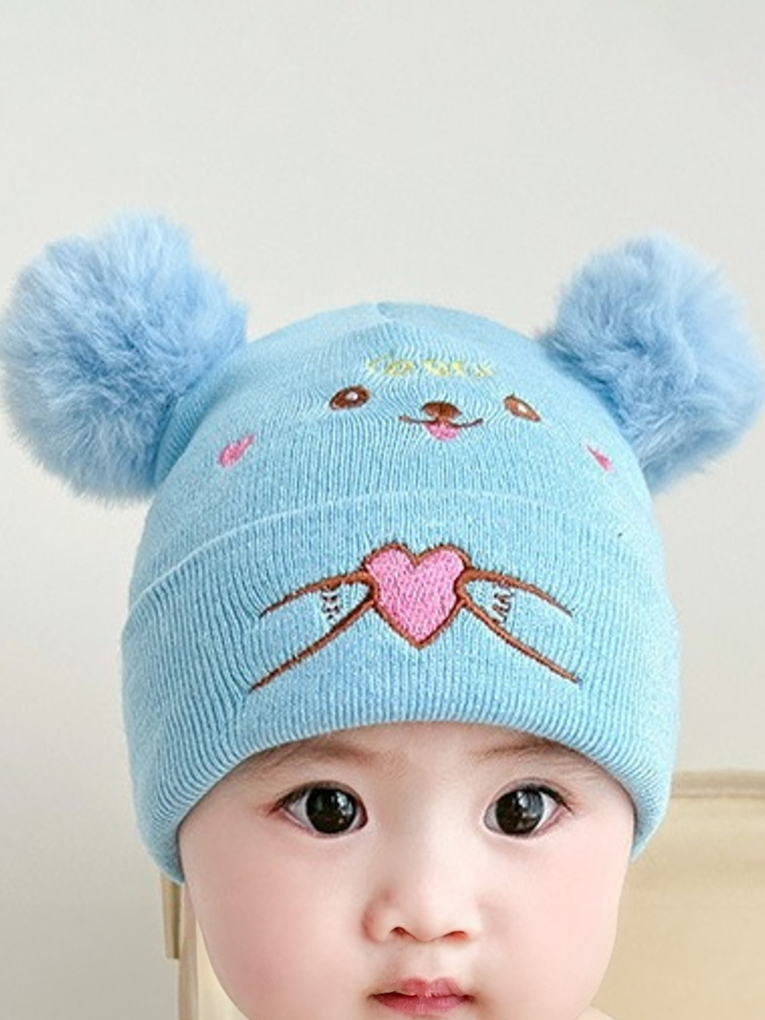 REFFER Kids Embroidered Woollen Beanie