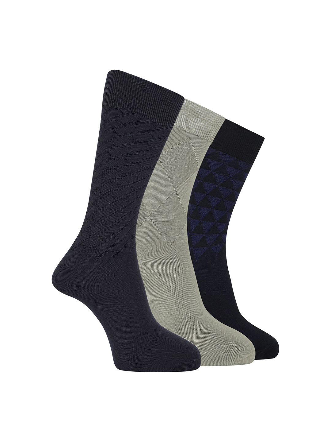 Dollar Men Pack Of 3 Calf-Length Sweat Absorbent Socks