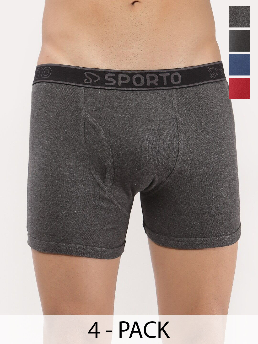 Sporto by Macho Men Pack Of 4 Basic Trunk