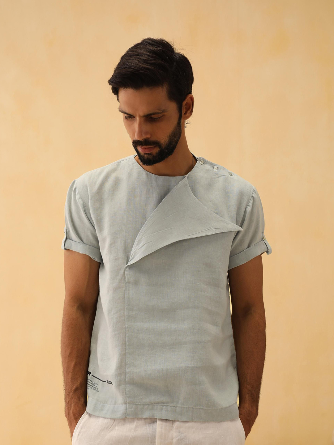 PRIMAL GRAY Men Solid Casual Shirt