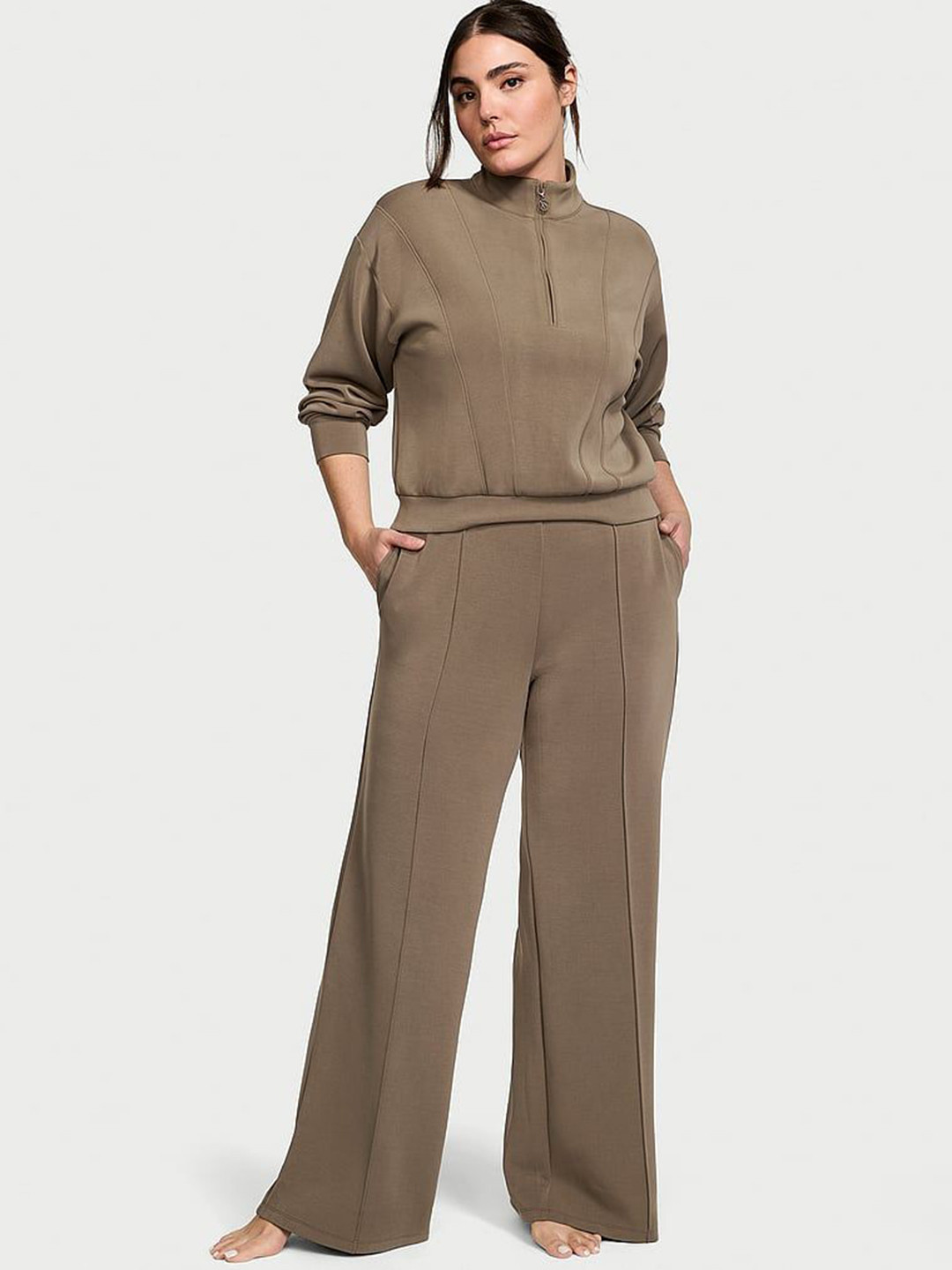 Victoria's Secret Wide-Leg Lounge Mid-Rise Pants