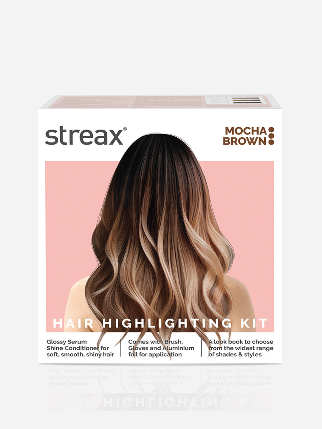 Streax Ultralights Hair Colour Highlight Kit with Walnut & Argan Oil 180 g - Mocha Brown