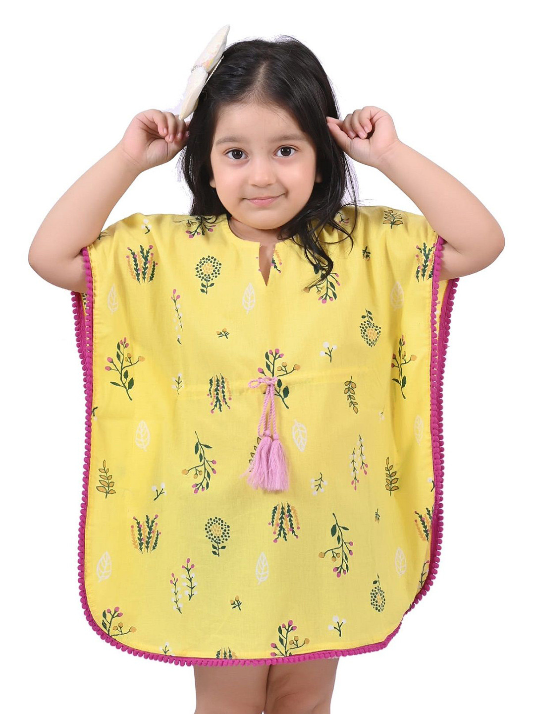 Billion Girls Printed Cotton Kaftan Crop Top