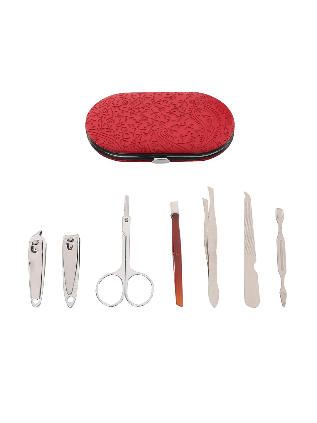 Omidazzle Set Of 7 Manicure Pedicure Tool Set With Case