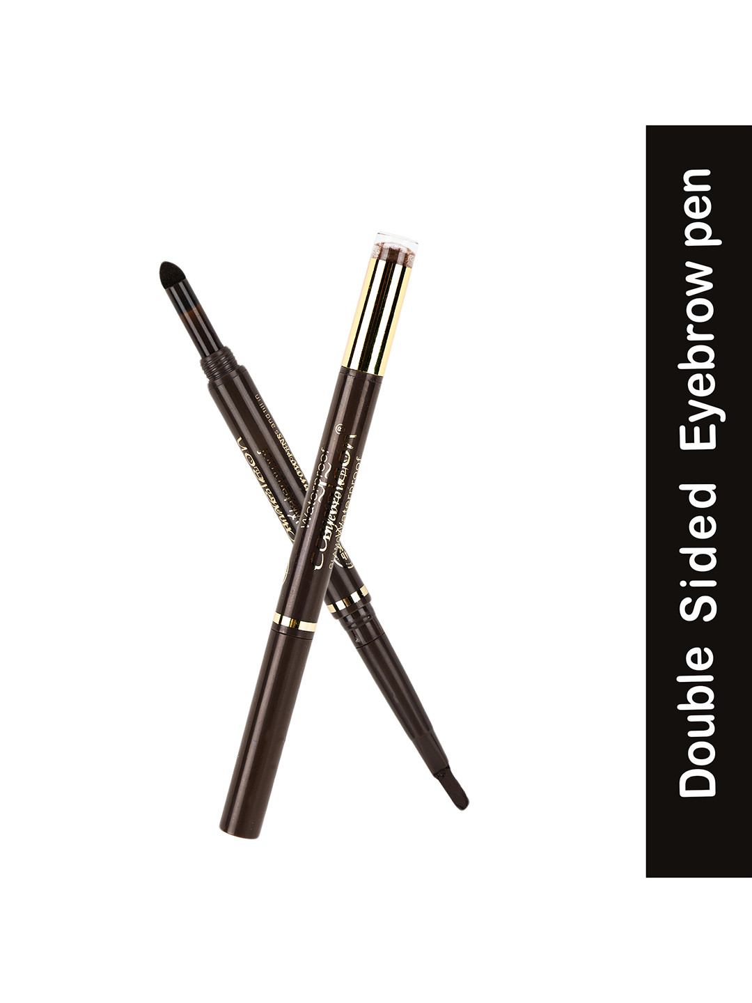 Cameleon Waterproof Glamorous Double Headed Eyebrow Pen- 5 g Dark Brown