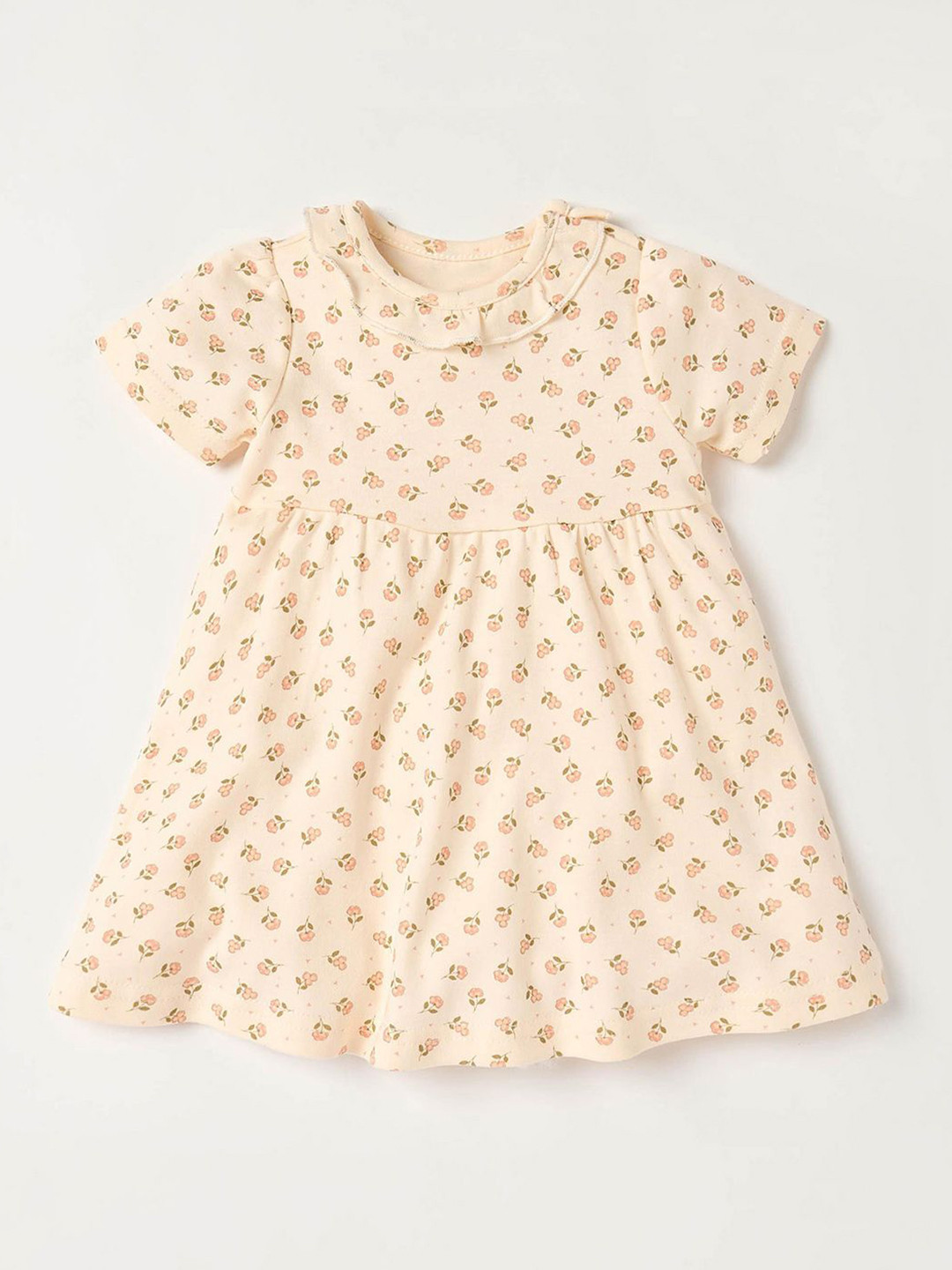 Juniors by Babyshop Girls Floral Printed Cotton Fit and Flare Dress