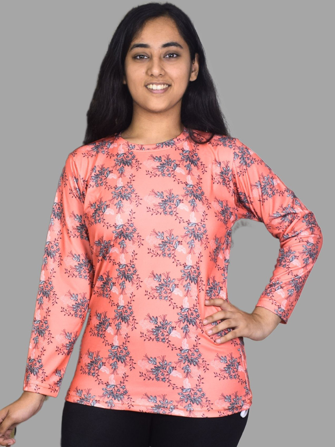 Aqua Holic Women Printed Round Neck Swim T-Shirt