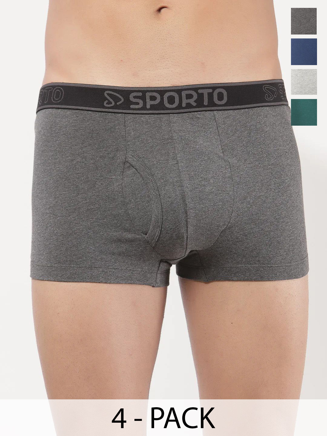 Sporto by Macho Men Pack Of 4 Short Basic Trunk