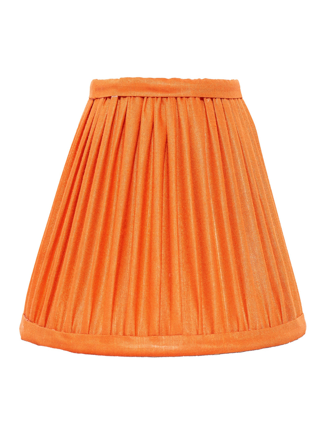 Lampenschirm India Orange Cotton Frusturical Shaped Lampshade