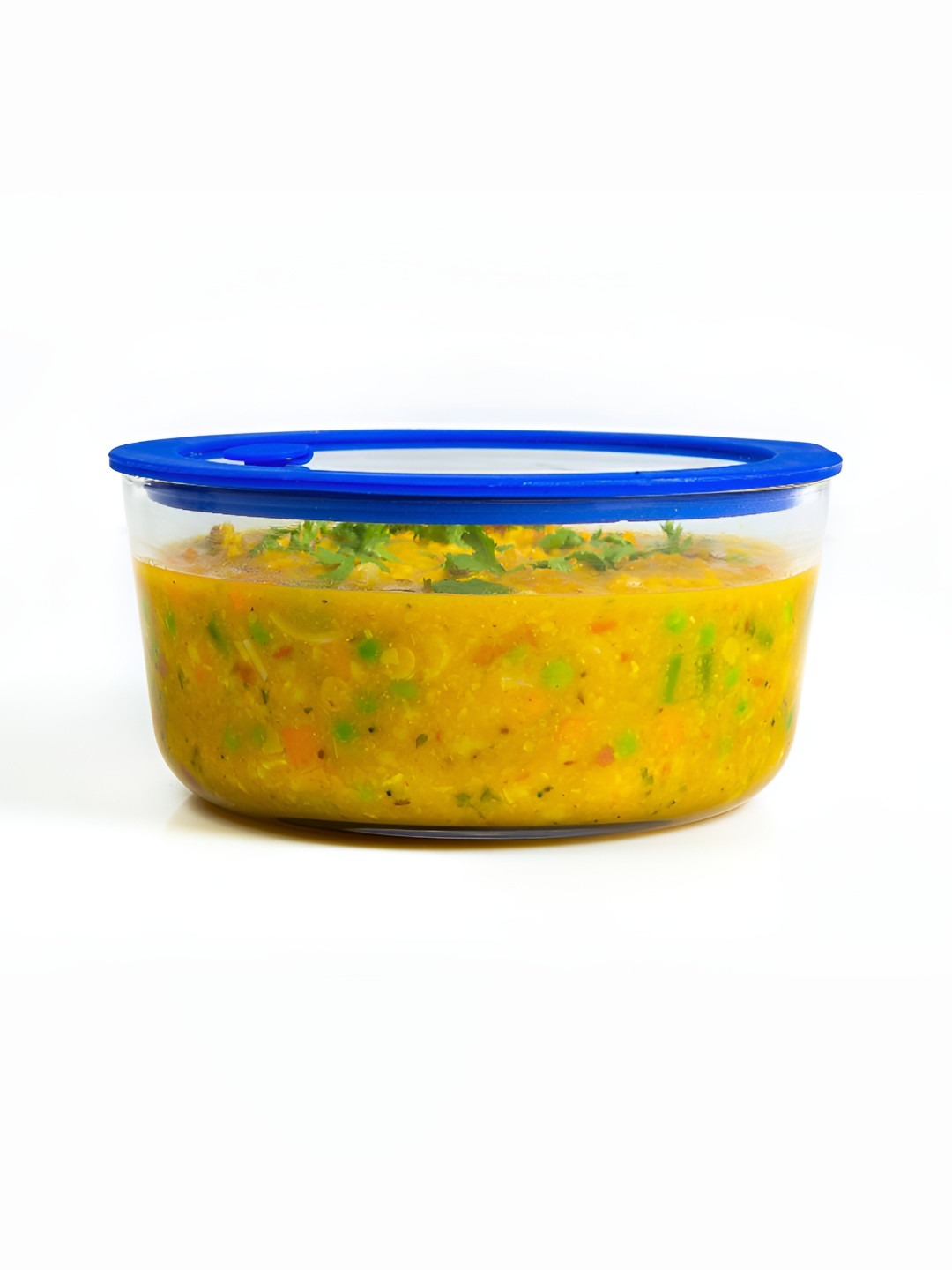 Truly Eco Smart Living Retail Transparent Glass Dishwasher Safe Clip-On Fridge Container-1.65L