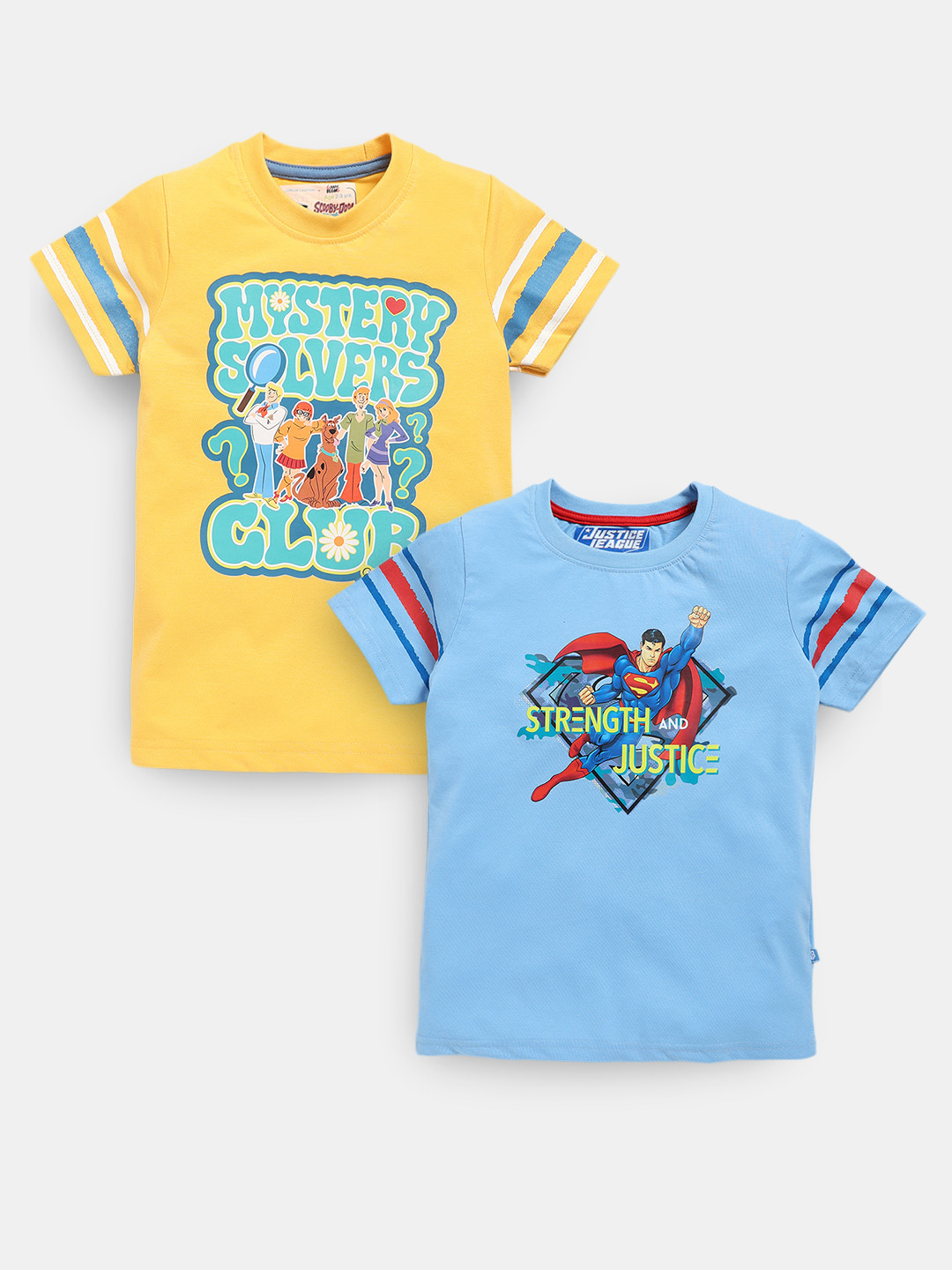 Here&Now X Game Begins Boys Assorted Pack Of 2 Scooby-Doo Printed Pure Cotton T-shirts
