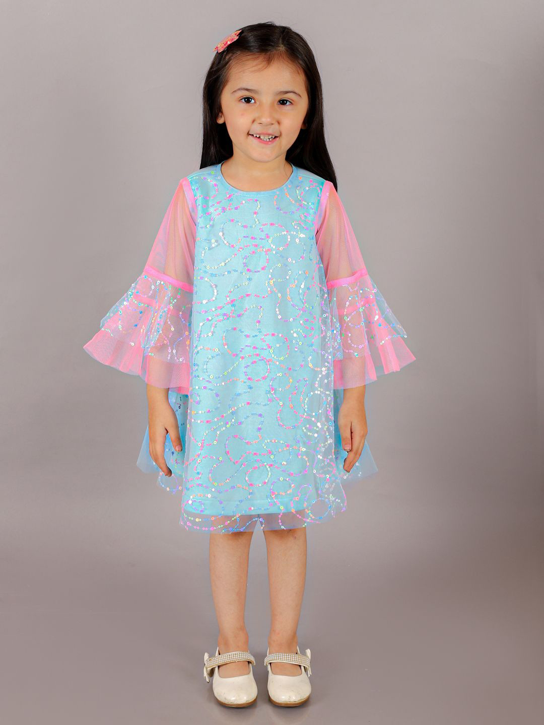 LIL DRAMA  Girls Sequin  A-Line Dress
