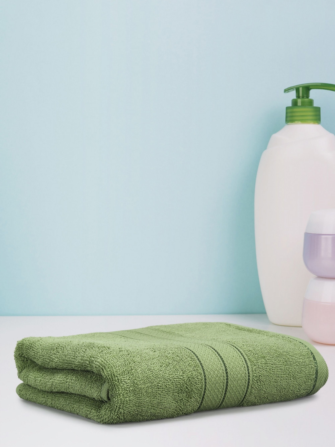 Dollar Green Cotton 600 GSM Bath Towel