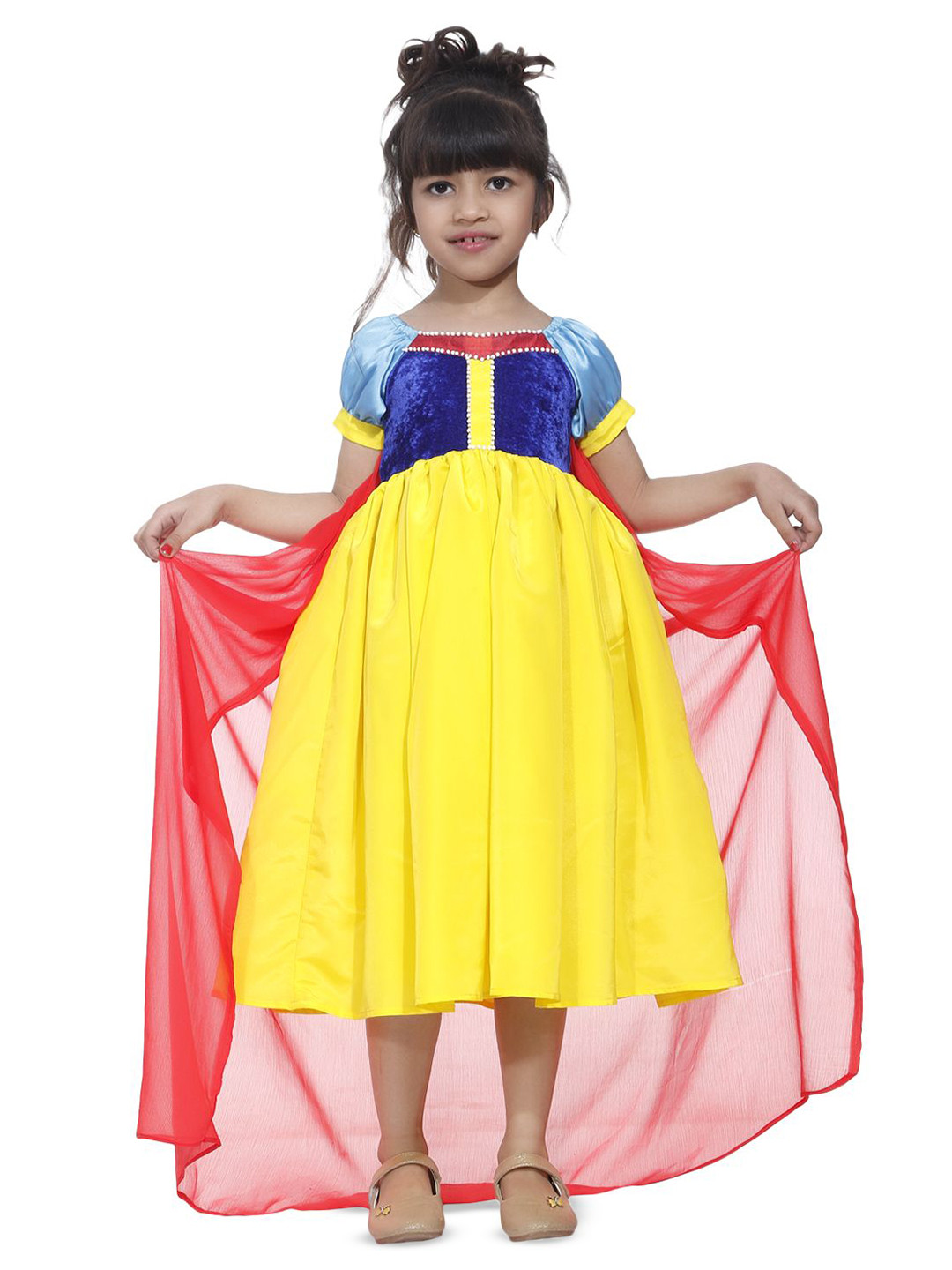 Wow Princess Satin A-Line Midi Dress