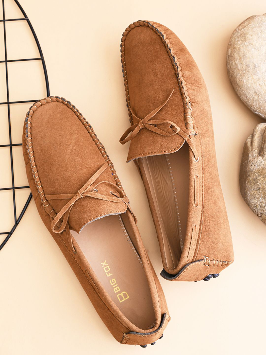 Big Fox Men Suede Penny Loafers