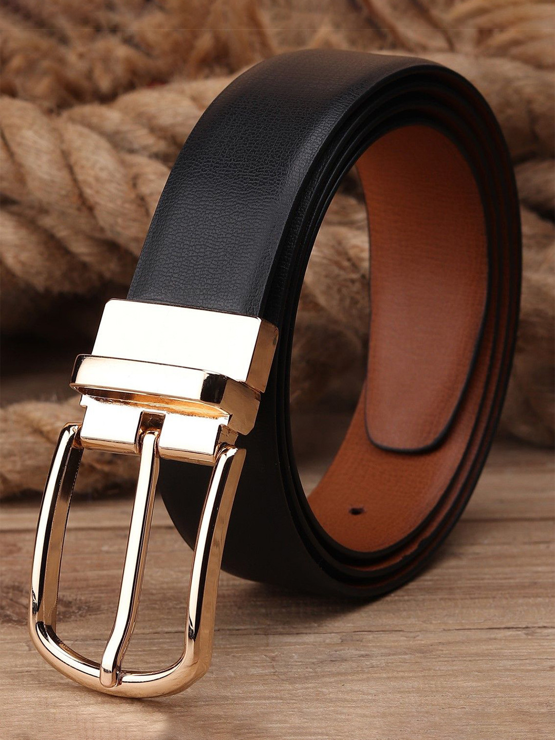 Killer Men Reversible Wide Formal Belt With Tang Closure
